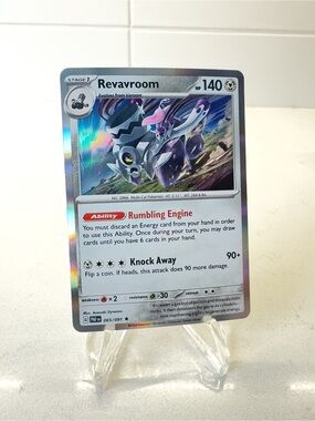 Pokemon TCG Card -  Revavroom [Reverse Holo] #65 Pokemon Paldean Fates
